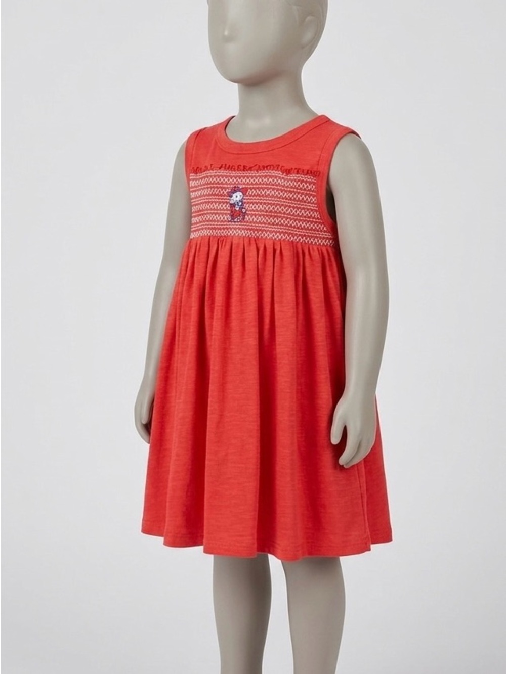 Girls XL True Craft Red Smocked Game Day Dress + Patriotic Bow Set (Ole Miss)